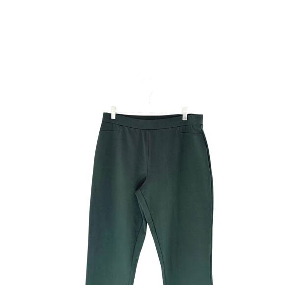Susan Graver Weekend Regular Premium Stretch Slim Leg Pant Green Pull On Medium - Picture 4 of 11